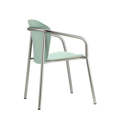 Jídelní dřevěná židle s područkami Finn SCAB Design moderní zelená stohovatelná