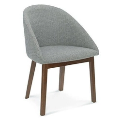 Čalouněná jídelní židle Fameg Pop, dřevěná, personalizovaná, designová do jídelny a obýváku