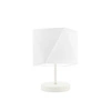 Noční lampička do ložnice moderní bílá s textilním stínidlem PASADENA LYSNE skandinávský styl 30 cm