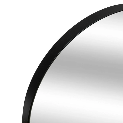 Oválné zrcadlo do předsíně Selena 112x40 cm moderní v černém kovovém rámu Atmosphera