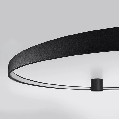 Stropní LED svítidlo Rio 55 černé moderní kulaté do obýváku, kuchyně a ložnice