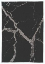 Moderní koberec do obýváku Statuario Black 200x300 mramor snadno čistitelný glamour
