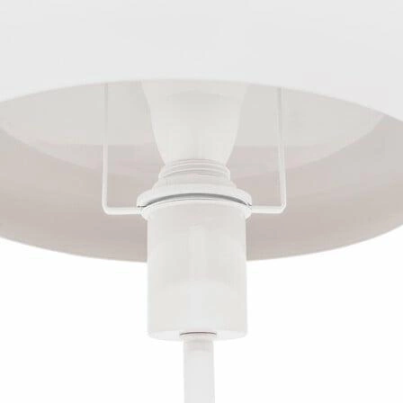 Stolní lampa Savio bílá kovová do ložnice a obývacího pokoje Atmosphera