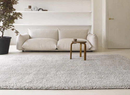 Vlněný shaggy koberec do obýváku 140x200 Swaledale Grey moderní šedý snadno čistitelný