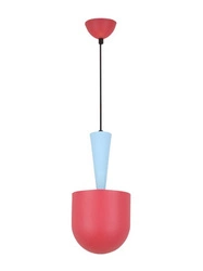 Moderní červené kovové stropní svítidlo Visby pro dětský pokoj