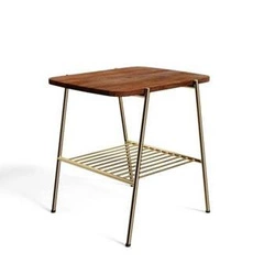 Konferenční stolek Devon obdélníkový mango ořech s policí glamour do obýváku Intesi