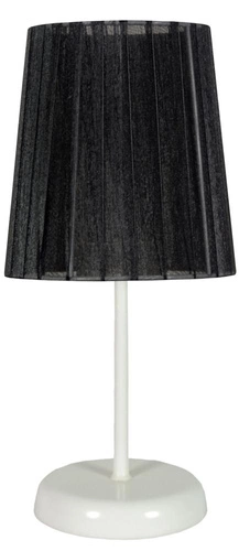 Noční lampička Rifasa moderní černá s kovovým stínidlem do ložnice a dětského pokoje