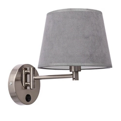 Nástěnné svítidlo Ibis satin 1x40W E14 stínidlo grafitové