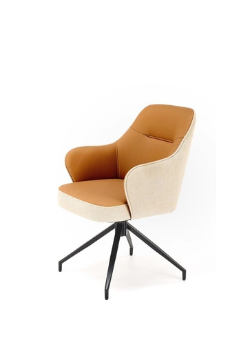 Otočná židle Connery Intesi čalouněná do jídelny a obýváku skandinávská s područkami