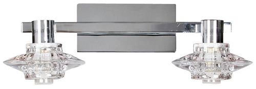 Moderní stropní lampa L&h rastek chrom skleněná do obýváku a ložnice 30 cm