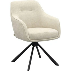 Otočná jídelní židle Avola čalouněná s područkami