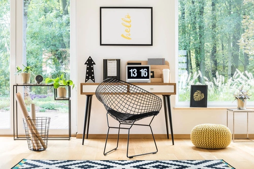 Židle Harry Arm černá/černá poduška