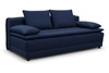 Moderní rozkládací pohovka Mikkeli s funkcí spaní do obýváku modrá dvoumístná