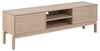 TV stolek Linley dub bělený 160 cm moderní volně stojící do obýváku s lamelami