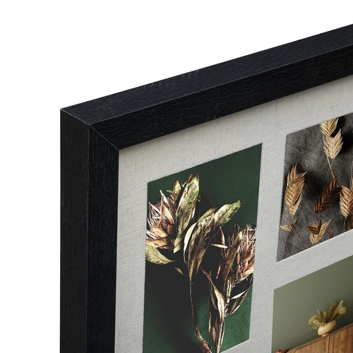 Rámeček na fotografie multirám 16 fotek Atmosphera Tony černý moderní na zeď 63x63