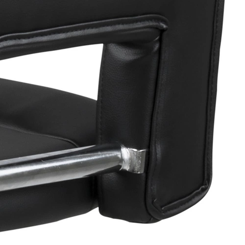 Židle barová Sylvia černá/černá