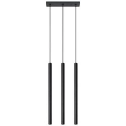 Závěsné svítidlo Pastelo 3 černé moderní nad stůl do kuchyně a jídelny Sollux