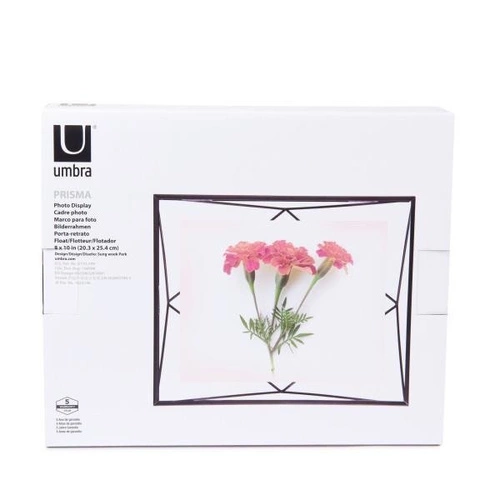 Černý kovový fotorámeček 20x25 Prisma Umbra moderní na postavení nebo zavěšení