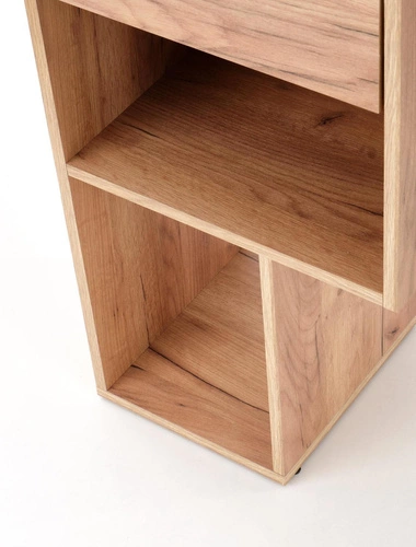 Moderní psací stůl Garos 3 bílý s policemi a zásuvkou na práci nebo studium 122 cm Intesi