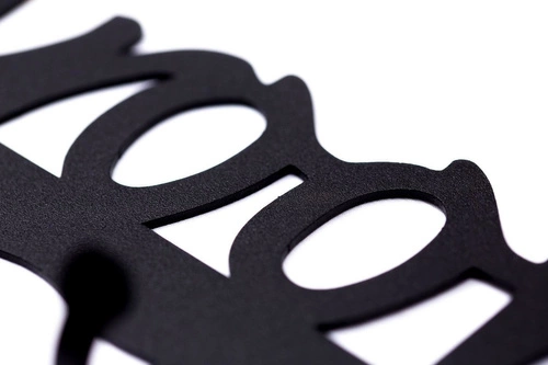 Intesi Bathroom černý kovový nástěnný věšák na ručníky do koupelny moderní