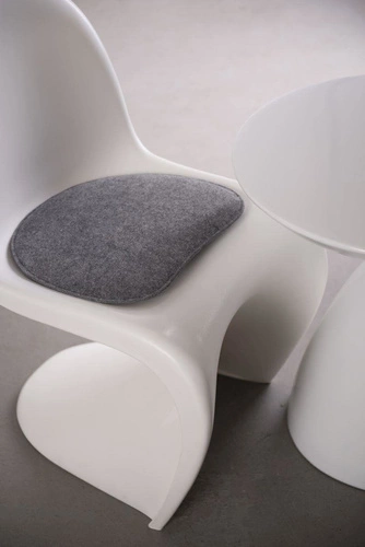 Filcový sedák na židli Balance Intesi světle šedý 40x35 do jídelny nebo kuchyně