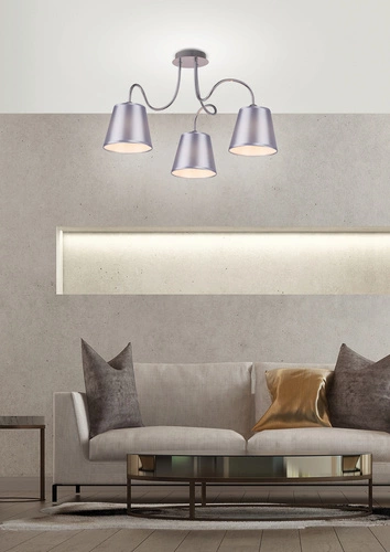 Závěsné svítidlo Luk moderní chromové 3ramenné do obýváku a jídelny CANDELLUX