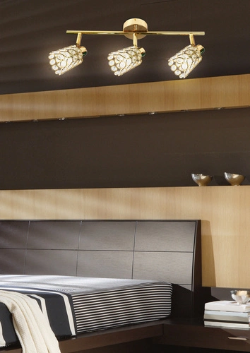 Stropní svítidlo York 3x zlaté glamour nastavitelné do obýváku a jídelny CANDELLUX