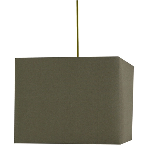 Závěsné svítidlo Basic 30 hnědé do obýváku textilní čtvercové moderní CANDELLUX