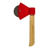 Intesi Kuchyňský bambusový dekorativní nůž na pizzu Sekyrka červený