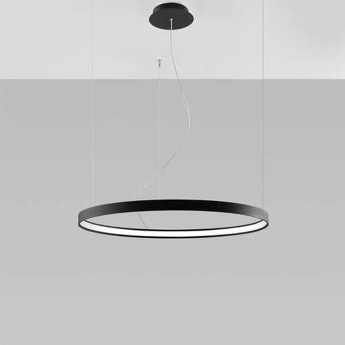 LED lustr RIO 78 černý moderní industriální do obýváku a jídelny Thoro