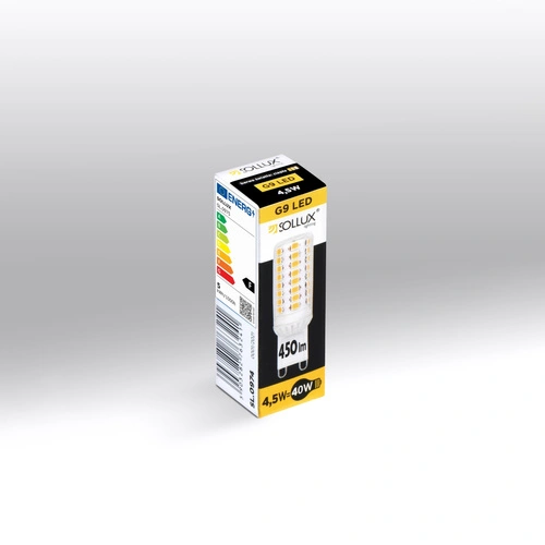 LED žárovka G9 4,5W 3000K teplá moderní čirá pro lampy Sollux Lighting
