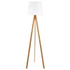 Stojací lampa Bahi bílá bambusová trojnožka do obýváku moderní stojací lampa Atmosphera