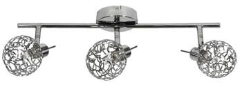 Moderní stropní svítidlo Puzzle chrom 3bodové do obýváku a kuchyně CANDELLUX