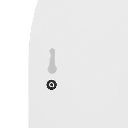 Bílá nástěnná police Soleya Atmosphera do předsíně ve skandinávském stylu na klíče a dekorace