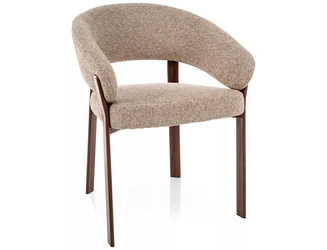 Židle Goja béžová s područkami do jídelny Intesi