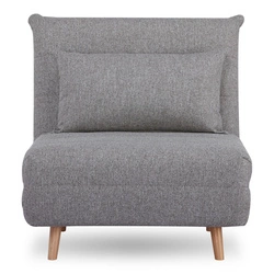 Rozkládací jednolůžková pohovka Marlow 1 šedá skandinávská do obýváku a studentského pokoje