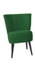 Moderní zelené křeslo Sally do obýváku čalouněné na vysokých nohách