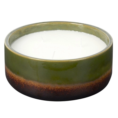 Vonná svíčka Glaze XL v zelené keramice Intesi moderní dekorativní do obývacího pokoje