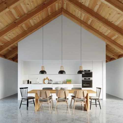 Závěsné svítidlo CASCO černé dřevěné moderní do obýváku a jídelny Sollux 30 cm