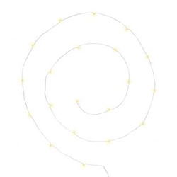 Girlanda 20mikro LED na baterie teplé světlo