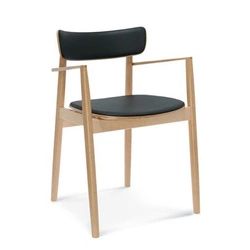 Dřevěná jídelní židle Fameg Nopp s područkami moderní na míru