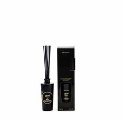 Cereria Molla aroma difuzér Reed 100 ml máta bazalka do bytu černé sklo