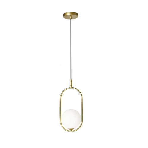 Závěsná lampa Cordel 1x28W G9 mosazná
