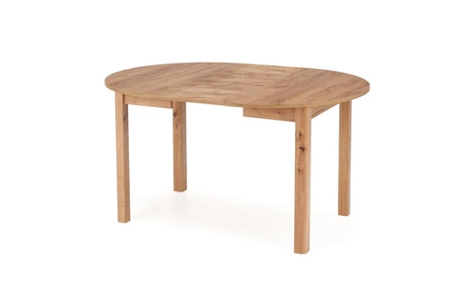 Rozkládací kulatý jídelní stůl Nigo Intesi dub přírodní moderní 102–142 cm