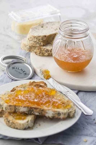 Sklenice dóza na marmeládu 400 ml Orange Fruit KILNER
