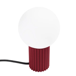 Stolní lampa HALO burgund moderní kovová do ložnice a kanceláře SOLLUX LIGHTING
