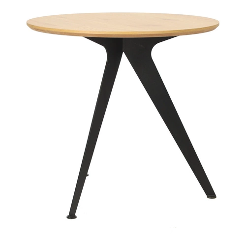 Kulatý stůl Lofty 80 černá/přírodní     Výprodej