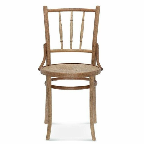 Dřevěná jídelní židle Fameg A-8145, čalouněná přírodní kůží, na míru