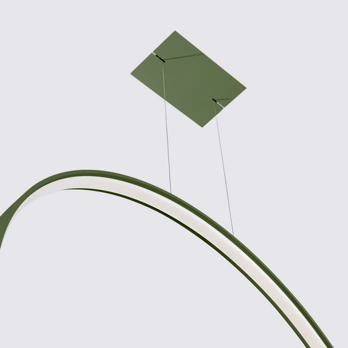 Závěsné LED svítidlo RIO 110 zelená olivová moderní nad jídelní stůl Thoro