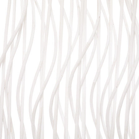 Bílá dřevěná paravánová stěna Abel 3dílná do obývacího pokoje a ložnice 180 cm